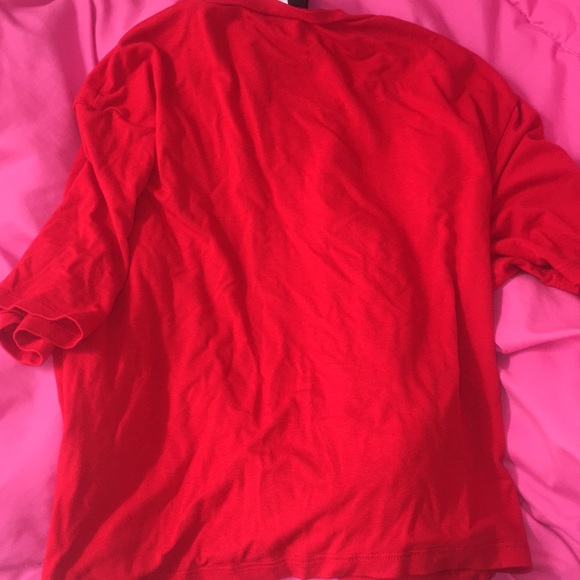 a red crop top, very soft! ❤️ - Picture 3 of 3